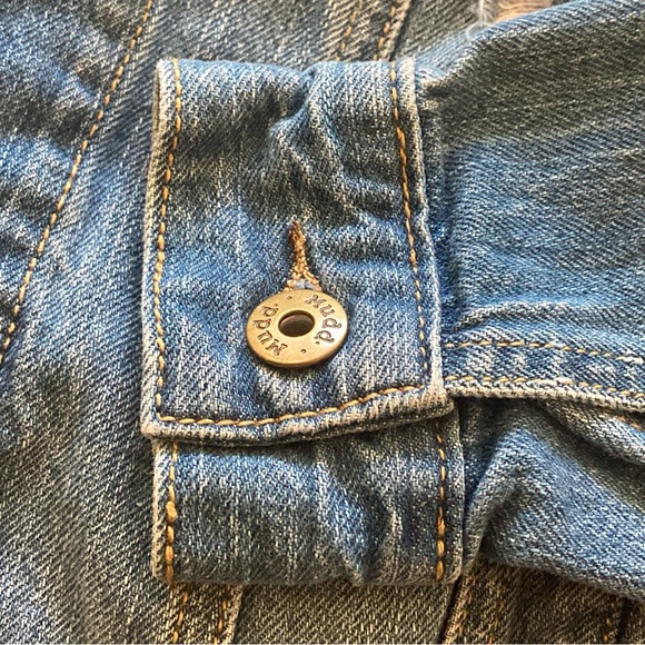 Distressed Jean Jacket by Mudd, XS - Picture 6 of 8